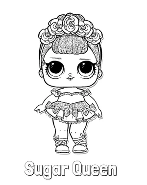 Lollipop Queen - LOL Surprise Doll Coloring Page