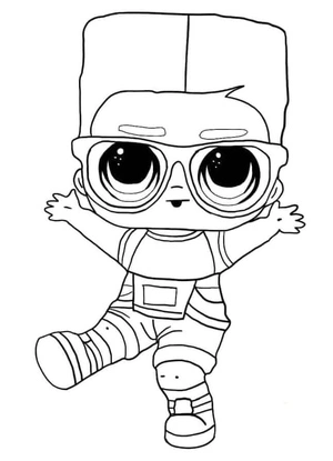 Neighborhood Kid - LOL Boys Coloring Page