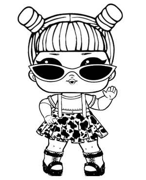 Opal the QT LOL Surprise Doll Coloring Page