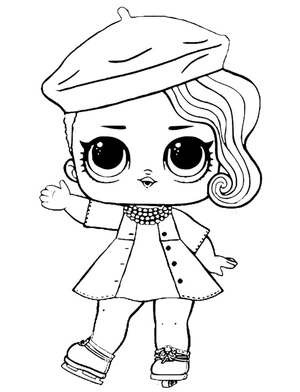 Posh LOL Surprise Doll Coloring Page