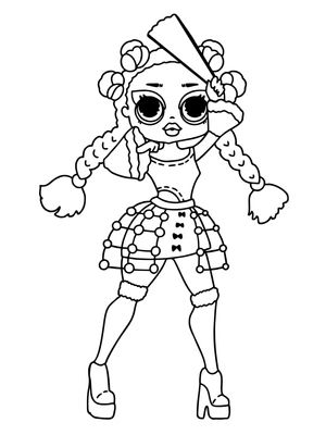Princess Royale LOL Surprise OMG Coloring Page