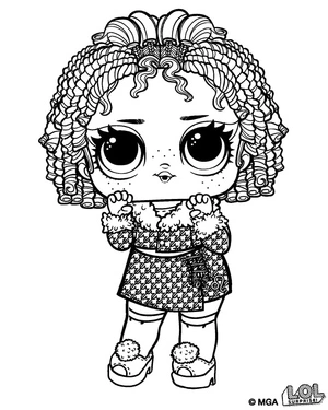 Rawr Babe - LOL Surprise Doll Coloring Page