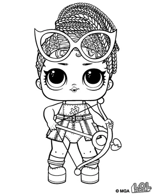 Star Gazer LOL Surprise Doll - Coloring Page Coloring Page