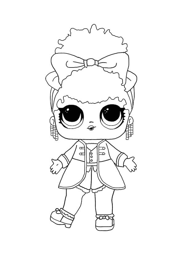 Superstar LOL Surprise Hair Vibes Coloring Page