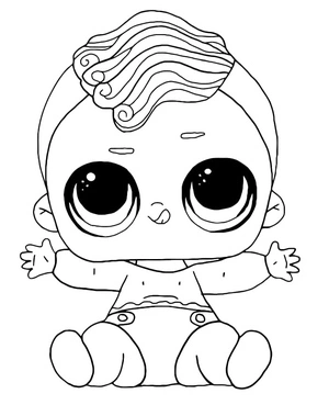 Surprise Lil Merboy Coloring Page