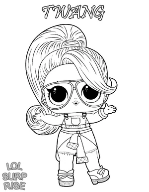 Surprise Twang LOL Coloring Page