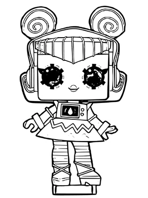 Tiny Toys LOL Pour & Play Coloring Page