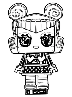 Tiny Toys LOL Strobe Coloring Page