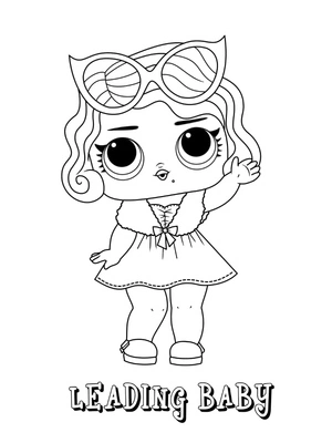 Top Baby LOL Surprise Doll Coloring Page