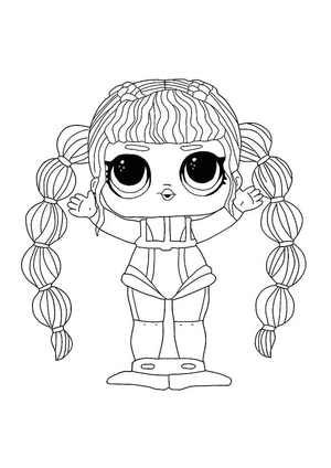 Underwater Queen LOL Surprise Hairvibes Coloring Page
