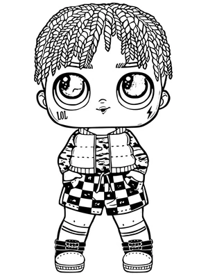 Urban Chic LOL Surprise Coloring Page