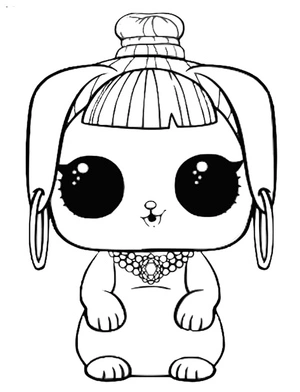 Wishing Bunnies LOL Pets Coloring Page