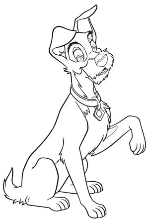 Mechanical Canine Named Tramp Coloring Page