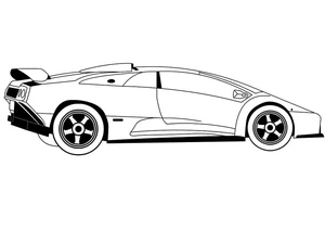 Lamborghini Car Coloring Page