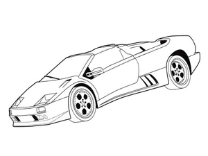 Lamborghini Coloring Page