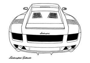 Gallardo by Lamborghini Coloring Page