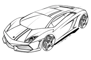 Lamborghini Car Coloring Page Coloring Page