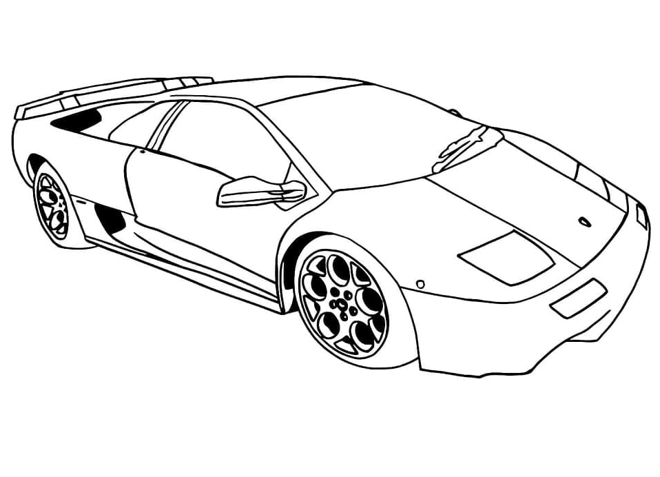 Lamborghini Ready for Coloring Coloring Page