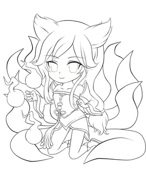 Adorable Little Arihi Coloring Page