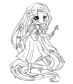 Happy Zoe Coloring Page