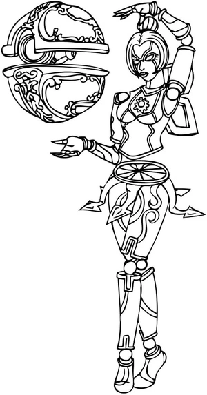 Orianna - The Enchanting World Coloring Page