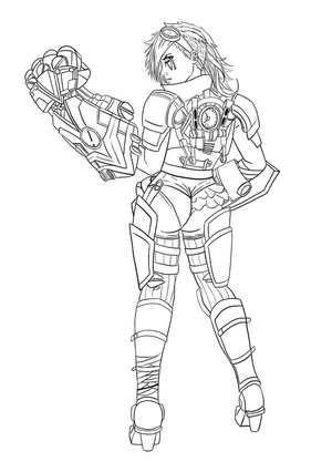 "Vi the Ice Queen" Coloring Page