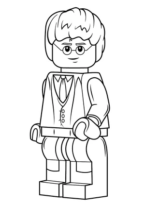 Harry Potter Lego Adventure Coloring Page Coloring Page