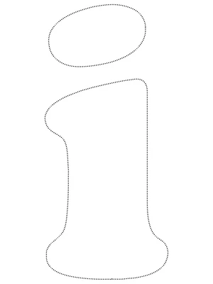 Adorable Letter I Tracing Coloring Page