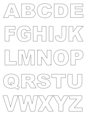 Alphabet Letter Tracing Page