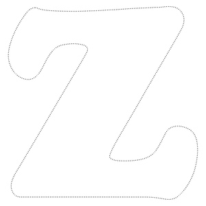 Z Letter Tracing Worksheet