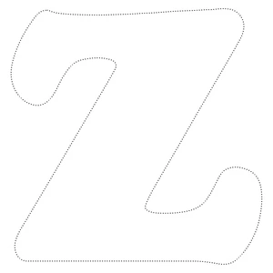 Z Letter Tracing Worksheet Coloring Page
