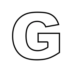 Free Printable Coloring Page for the Letter G Coloring Page