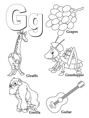 Letter G Coloring Page