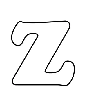 Coloring Page: The Zebra's Letter Coloring Page