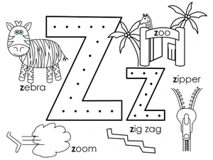 Letter Z Coloring Page Coloring Page