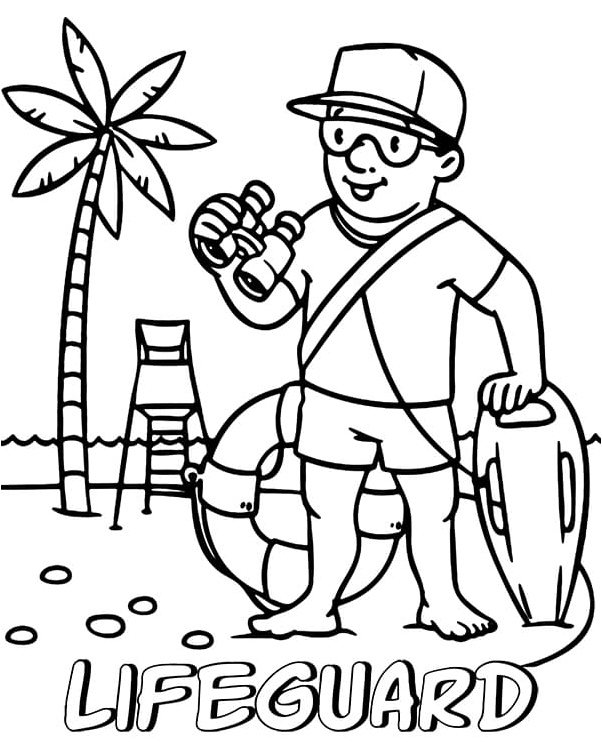 A Guard of Life Coloring Page