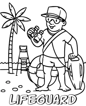 A Guard of Life Coloring Page