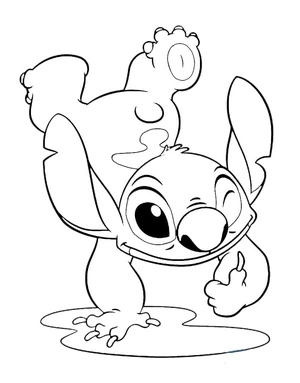 Chill Stitch Coloring Page