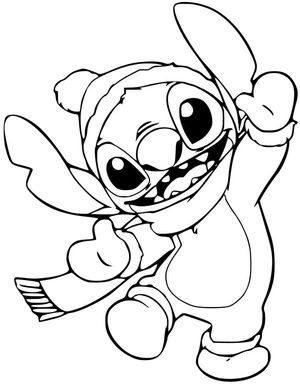 Christmas Stitch Coloring Page
