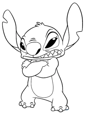 Furious Stitch Coloring Page