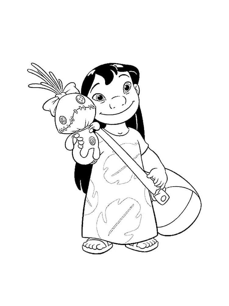 Sweet Lilo Coloring Page