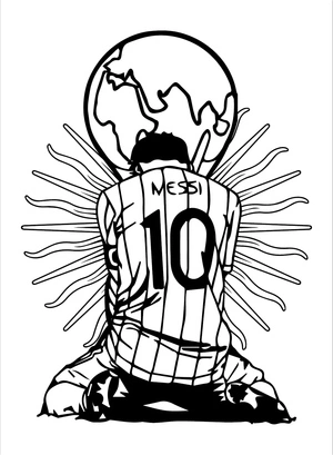 Lionel Messi Coloring Page Coloring Page