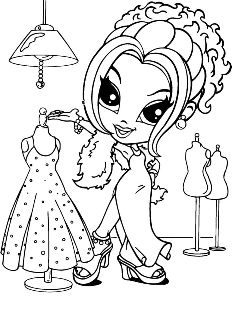 Coloring Page by Lisa Frank Coloring Page