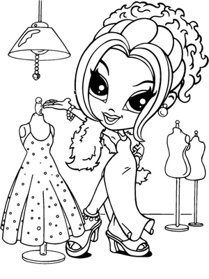 Coloring Page by Lisa Frank Coloring Page