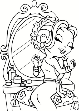 Printable Lisa Frank coloring page