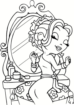 Printable Lisa Frank coloring page Coloring Page