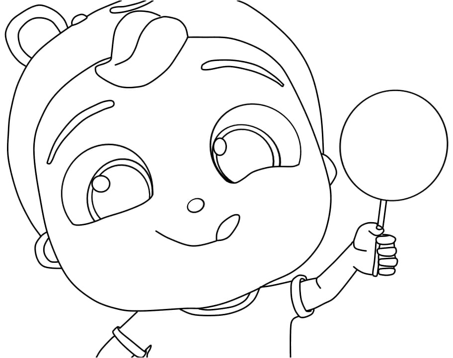 Nursery Rhymes for Children Featuring Little Angels Coloring Page