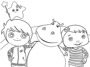 Adorable Baby Bum Coloring Page