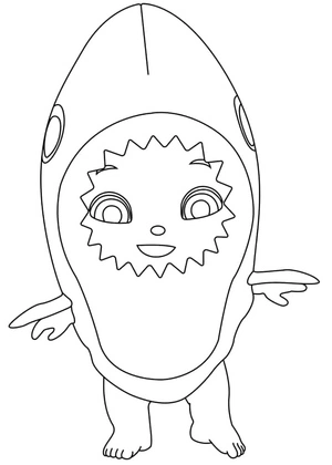 Cute Little Baby Bum Coloring Page