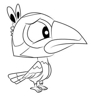 Desi's Littlest Pet Shop Coloring Page